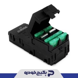 جعبه فیوز زیر باطری بزرگ ( 6 فیوز / UFO ) کالسکه ای پژو 405 و سمند و پارس 1108174