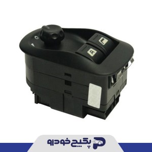 کلید شیشه بالابر و تنظیم اینه ( تک پل مدل بالایی ) پژو 206 تیپ 5 1508018 اماتا صمد
