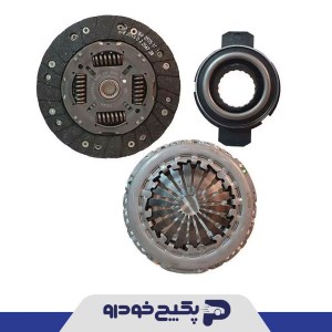 دیسک و صفحه و بلبرینگ کلاچ ( کیت کلاچ ) با بلبرینگ شاخک دارRC پژو 206 تیپ 5 و 6 - 209901 جی ای اس پی