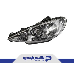 چراغ جلو چپ پژو 206 20011 مدرن