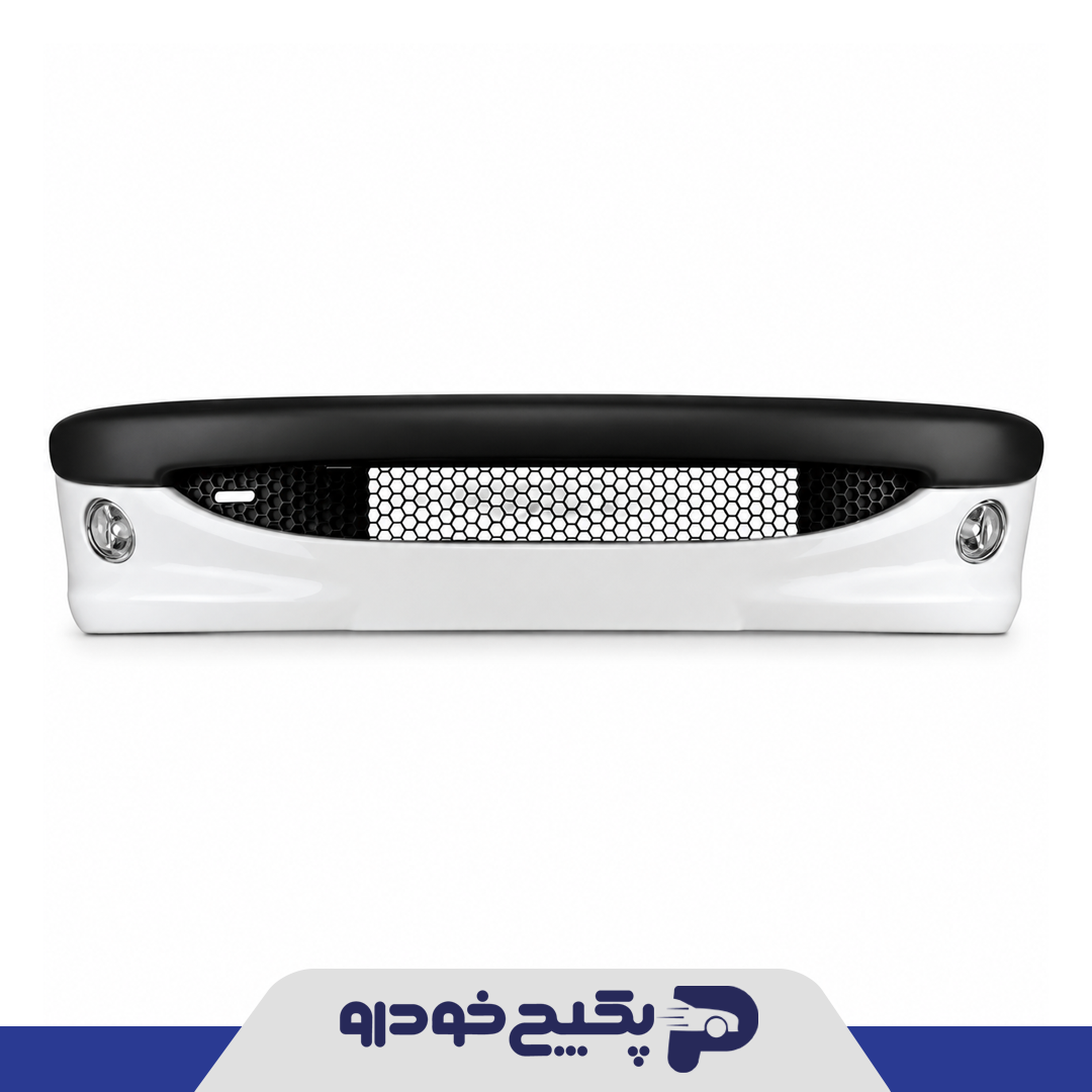 پوسته سپر جلو سفید پژو 206 20059 میبا پلیمر