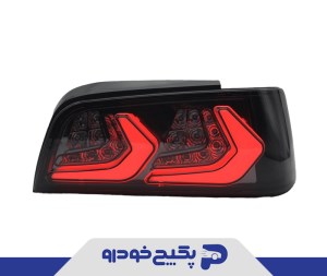 چراغ خطر عقب طرح کروت قرمز دودی ( دست کامل ) پژو پارس 220325 NG CO