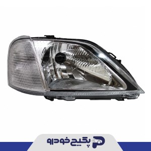 چراغ جلو چپ (با موتور/بدون سوکت راهنما) ال 90 2902044 اماتا صمد