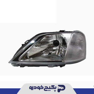 چراغ جلو راست (با موتور/بدون سوکت راهنما) ال 90 2902045 اماتا صمد